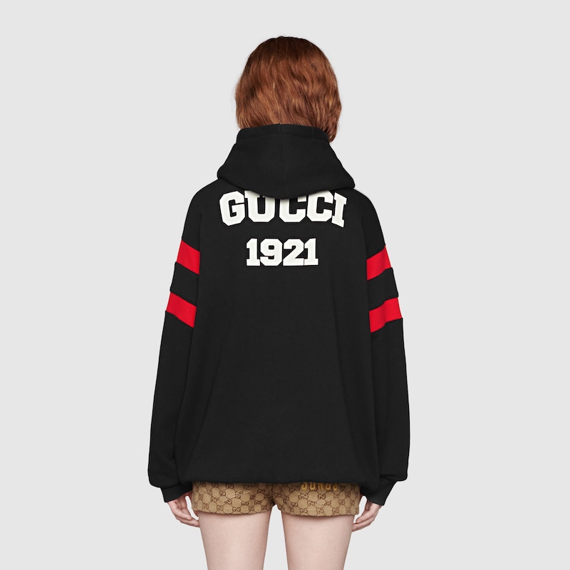 100% AUTENTICO GUCCI Logo Felpa Con Cappuccio Taglia Media EUR 293,01 -  PicClick IT