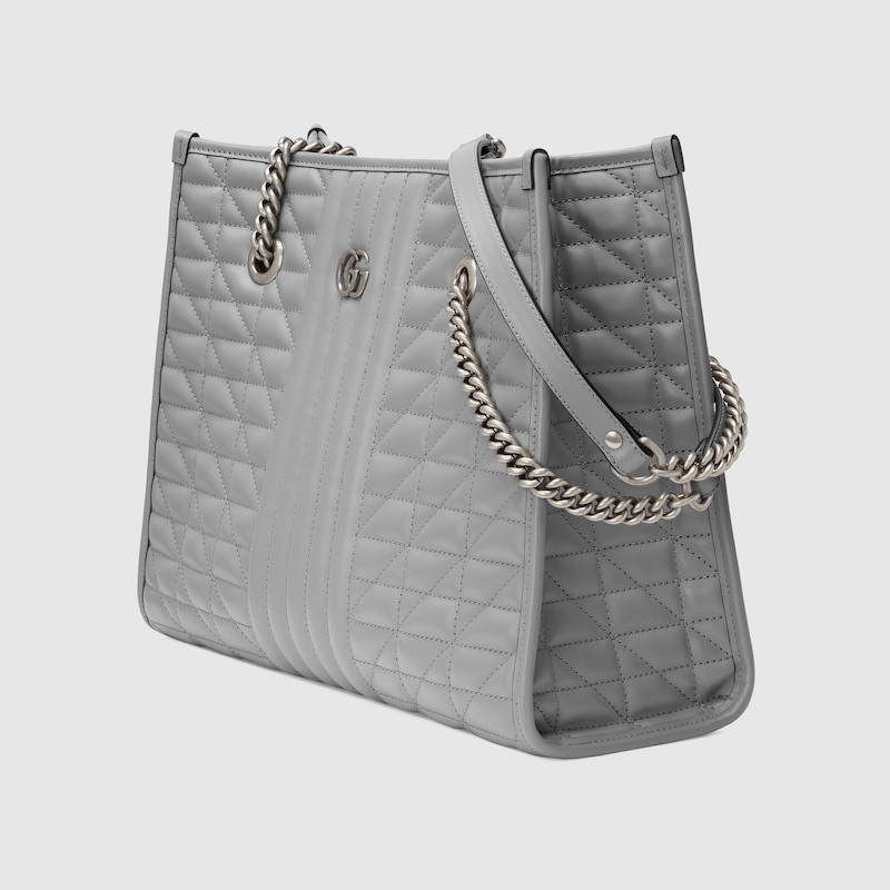 grey tote purse