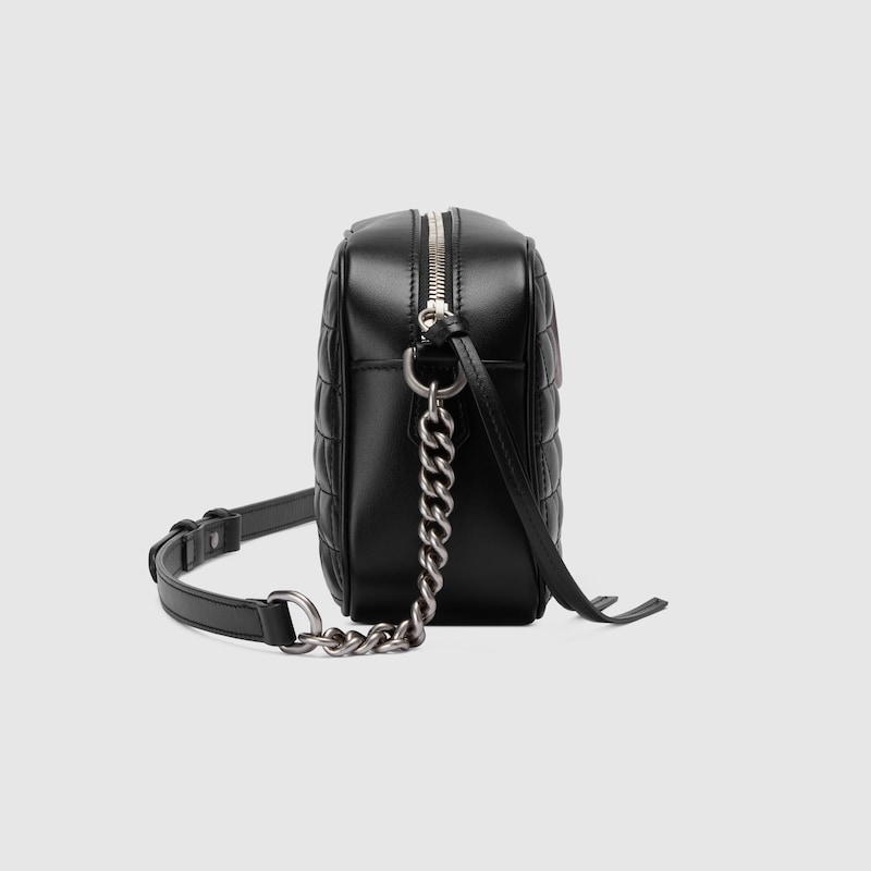 GGマーモント〕スモール ショルダーバッグブラック レザー | GUCCI® JP