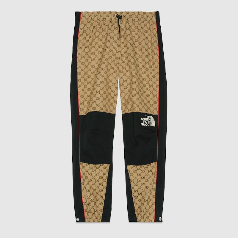 Pantalone The North Face x Gucci in beige ed ebano | GUCCI® Italia