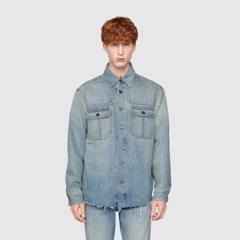 Denim shirt with 'You Got Good Taste 