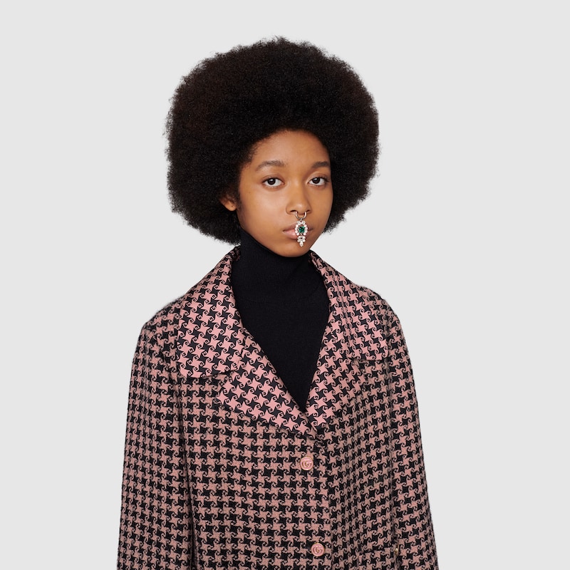 gucci houndstooth jacket