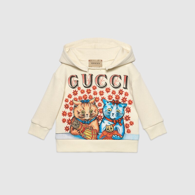 cat print sweatshirt