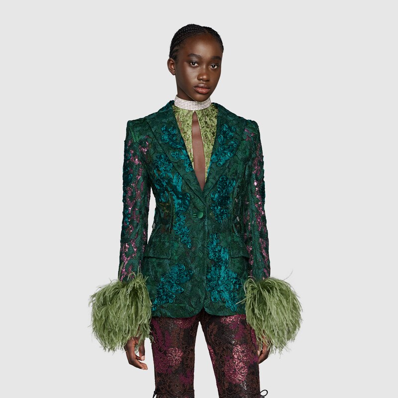 Floral gucci top jacket