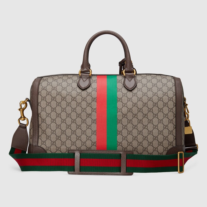 Gucci kids borsa fasciatoio in gg supreme - color carne - Stileo.it
