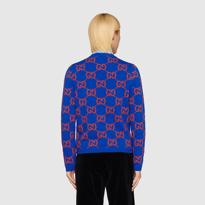 Gucci maglione con logo gg - oro - Stileo.it