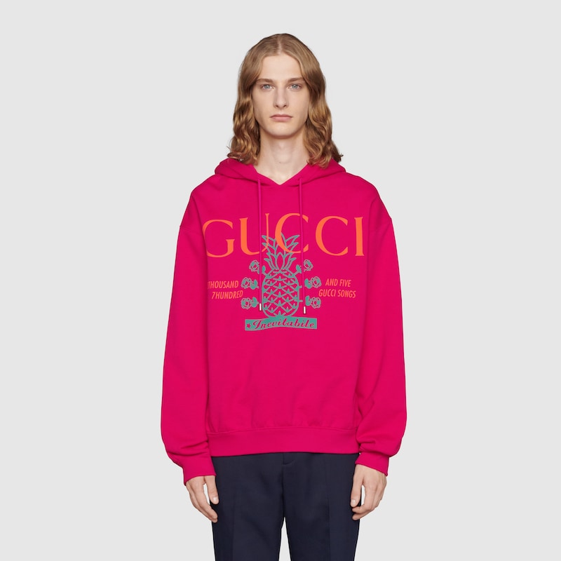 Gucci felpa con cappuccio gucci cities - di colore nero - Stileo.it