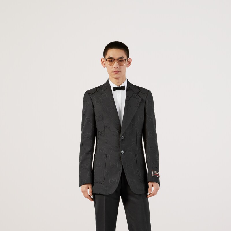 ジャンボGGキャンバス ジャケットブラック | GUCCI® JP ジャンボGGキャンバス ジャケットブラック | GUCCI® JP