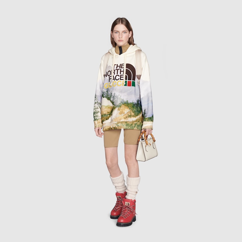 Felpa The North Face x Gucci in multicolore | GUCCI® Italia