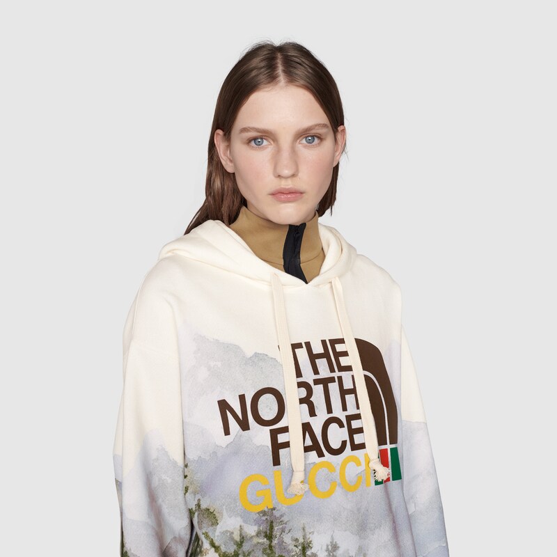 Felpa The North Face x Gucci in multicolore | GUCCI® Italia