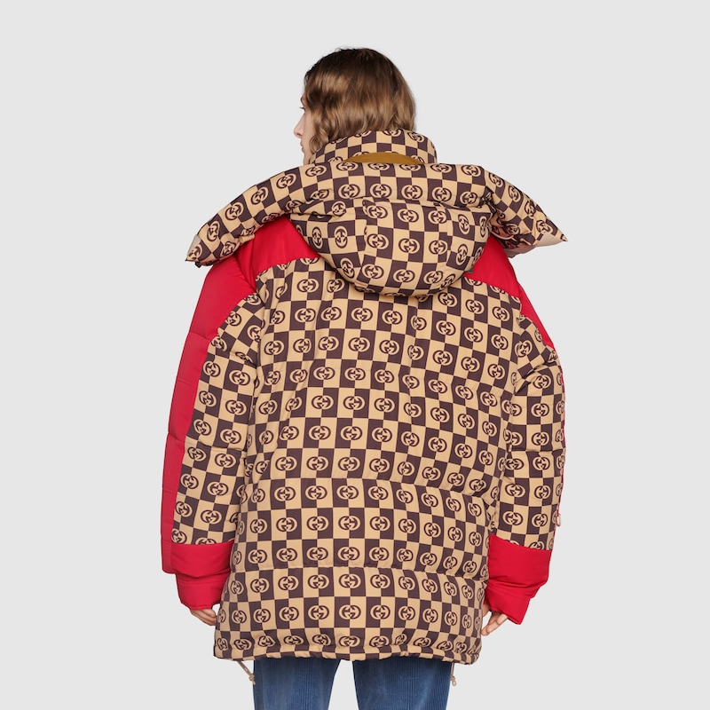 gucci monogram puffer jacket
