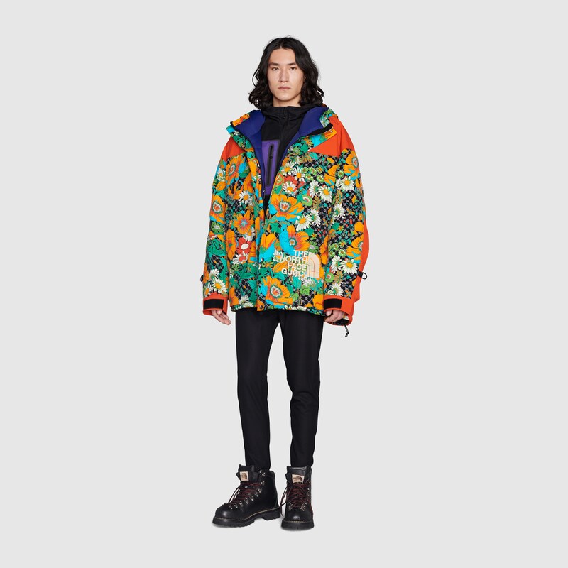 gucci men's floral coats & jackets