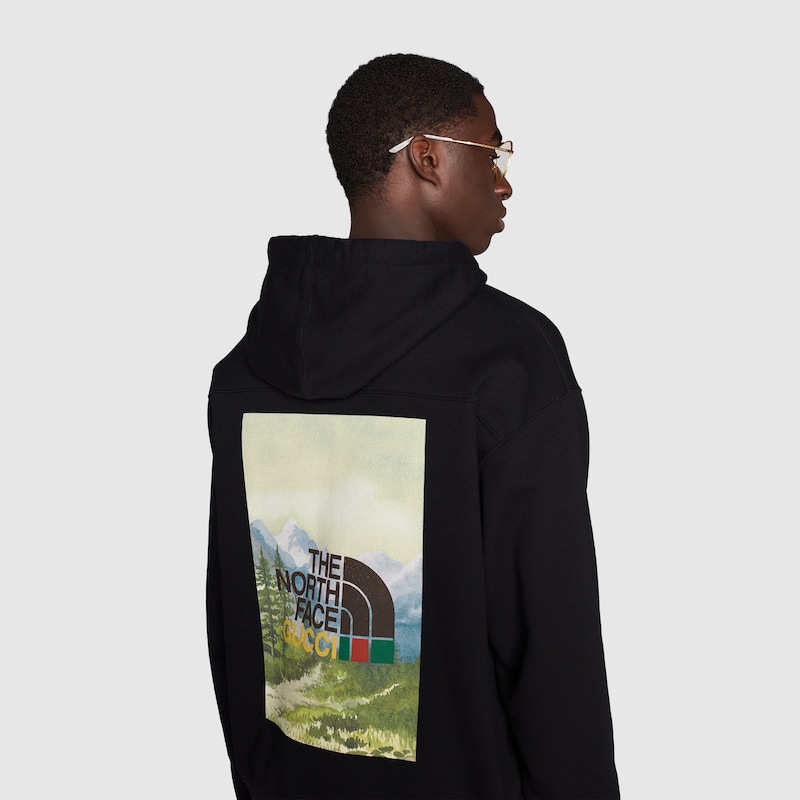 Sudadera The North Face x Gucci en negro | GUCCI® ES