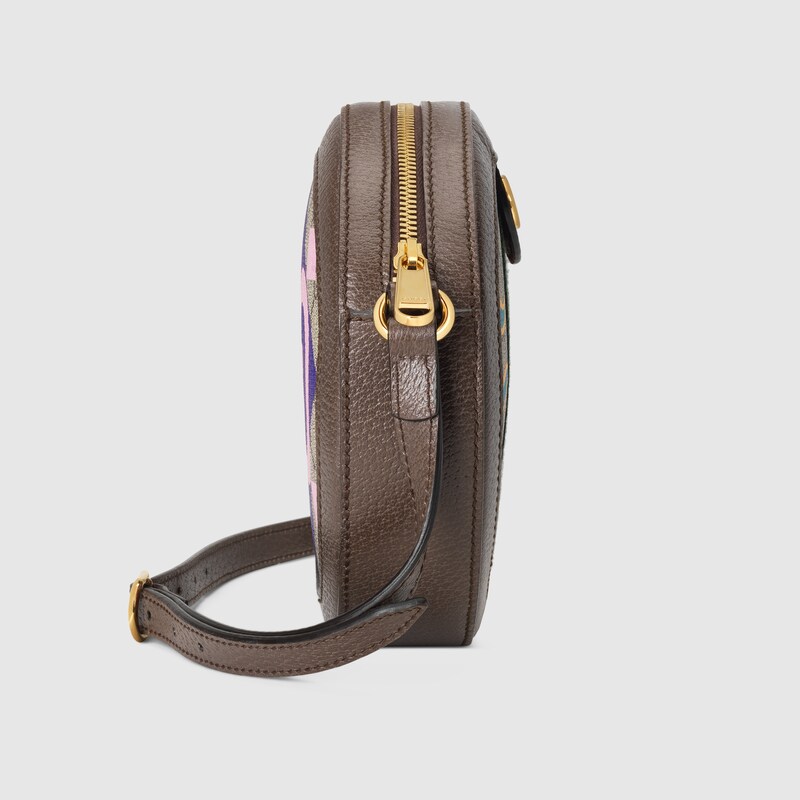 Round shoulder bag with Double G in GG 