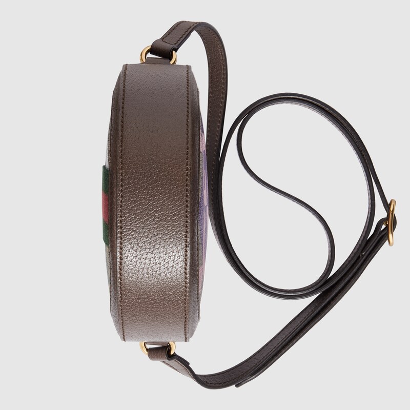 Round shoulder bag with Double G in GG 