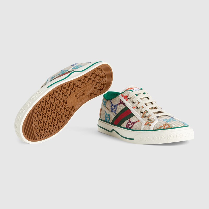 Men's Gucci Tennis 1977 sneaker in GG linen fabric GUCCI® PL