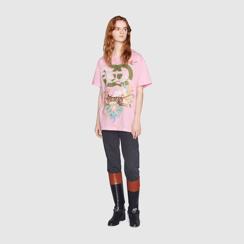 gucci tiger shirt button up
