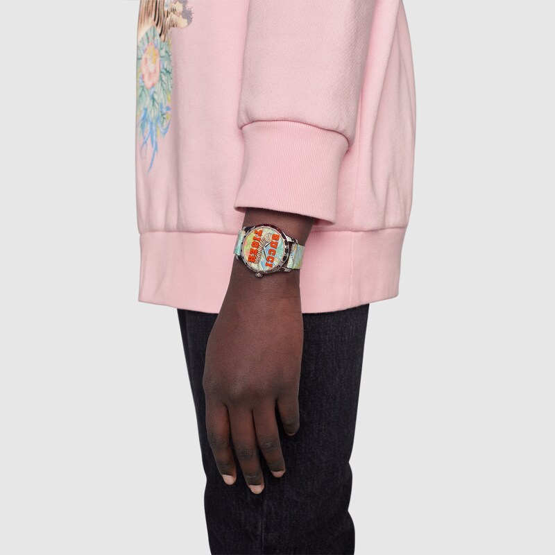 Gucci Tiger G-Timeless watch, 38 mm in 
