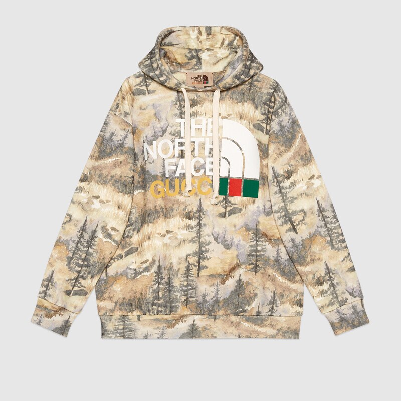 Felpa The North Face x Gucci in multicolore | GUCCI® Italia