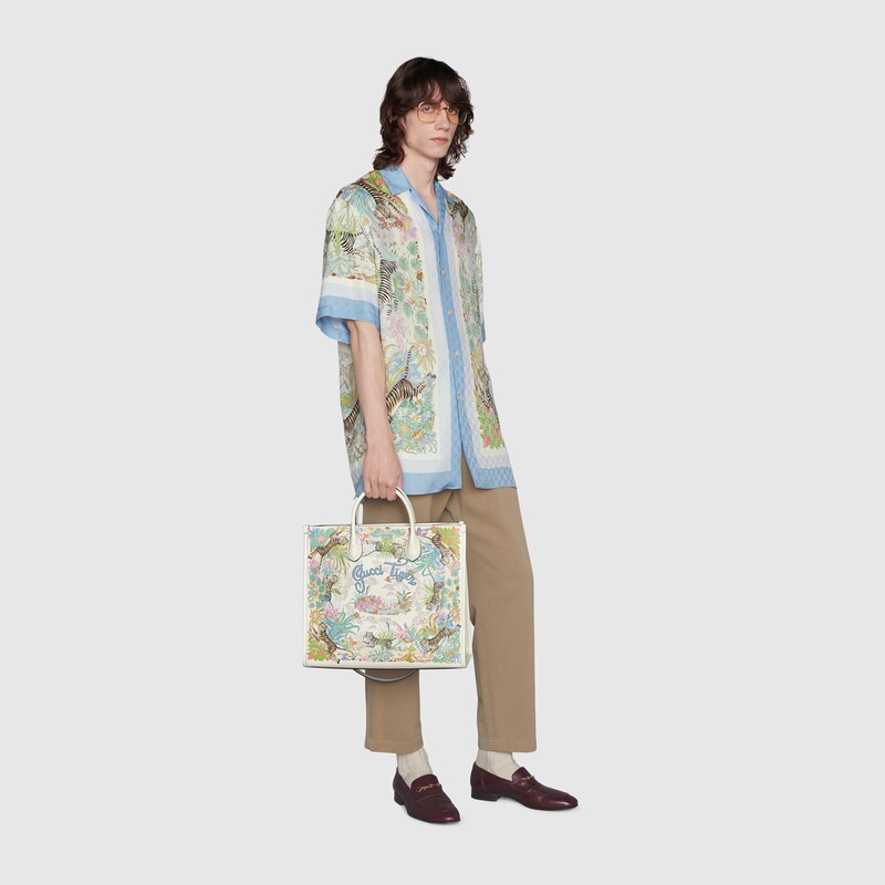 gucci tote with tiger