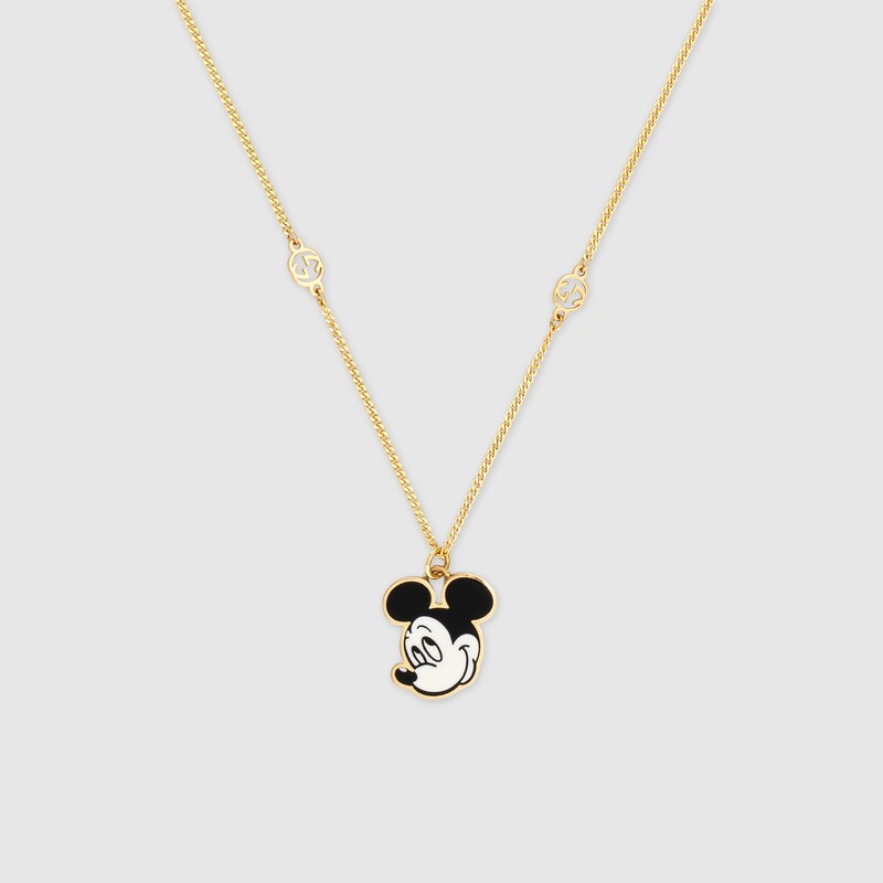 Collana 18 carati Topolino Gucci x Disney in oro 18 carati | GUCCI® Italia