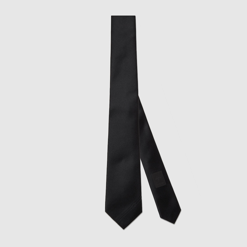 Silk tie with Interlocking G