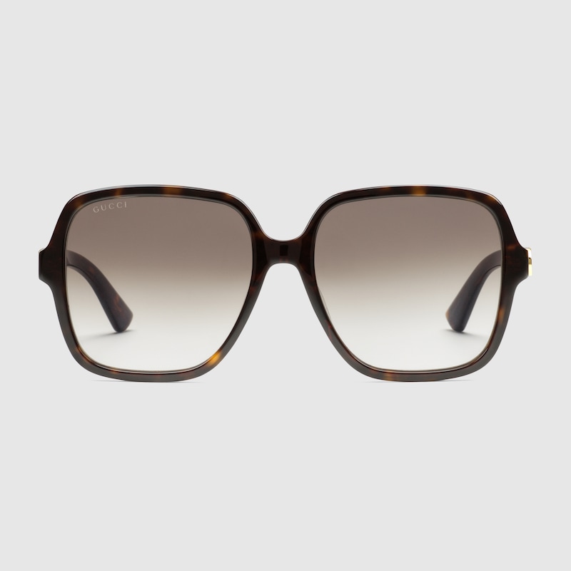 Rectangular frame sunglasses