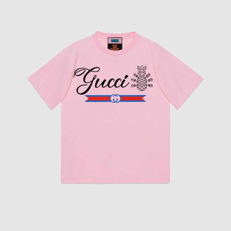 Camiseta algodón Gucci Pineapple en 