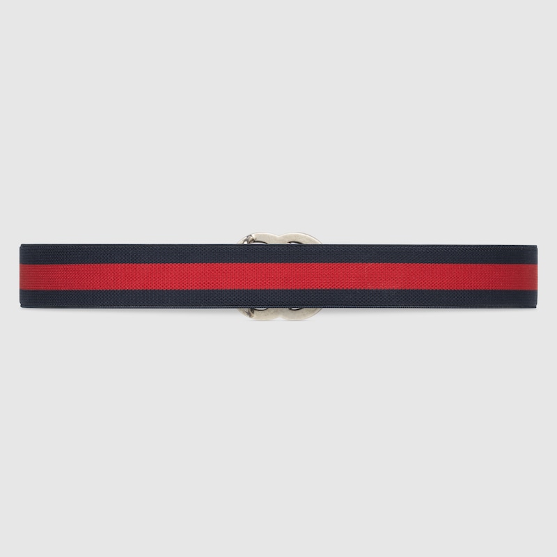 Blue And Red Web Children's Elastic Belt | GUCCI® US