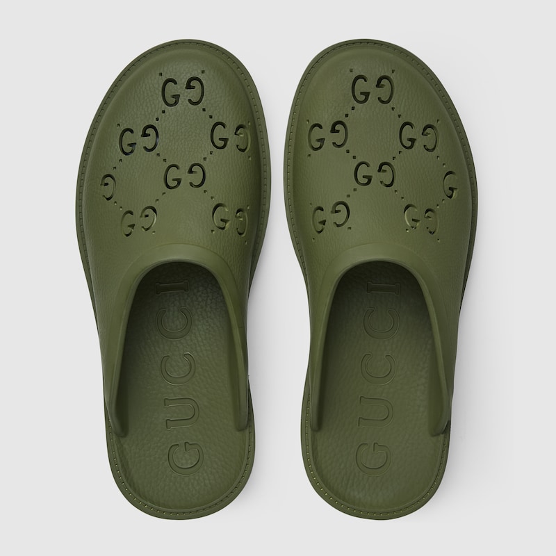 Gucci print online slippers