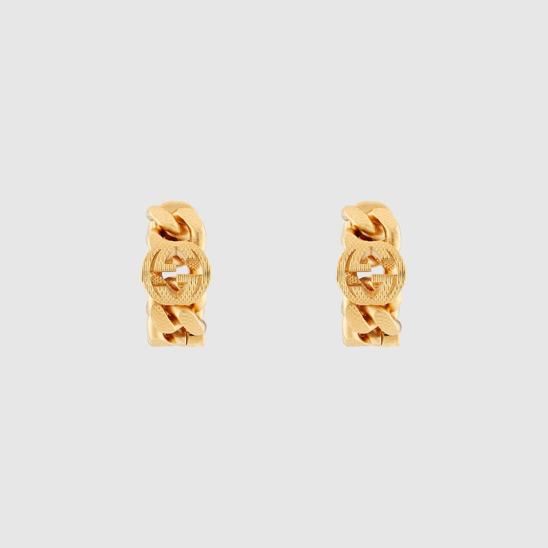 Gucci Interlocking hoop earrings