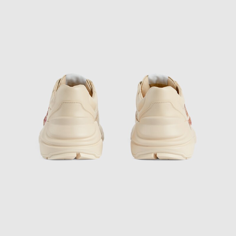 Women's Rhyton Gucci Love Parade sneaker in ivory leather | GUCCI® 香港