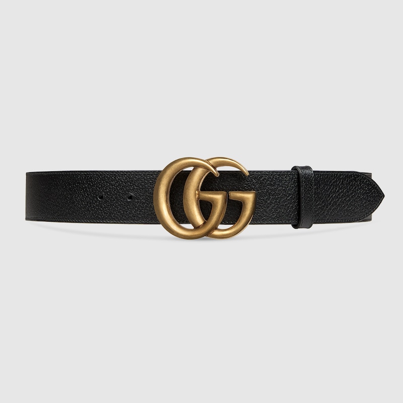 GUCCI ダブルG レザーベルト 100