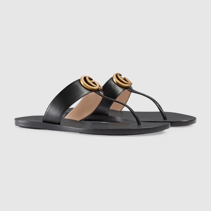 Gucci Women s thong sandal with Double G Yorkdale Mall