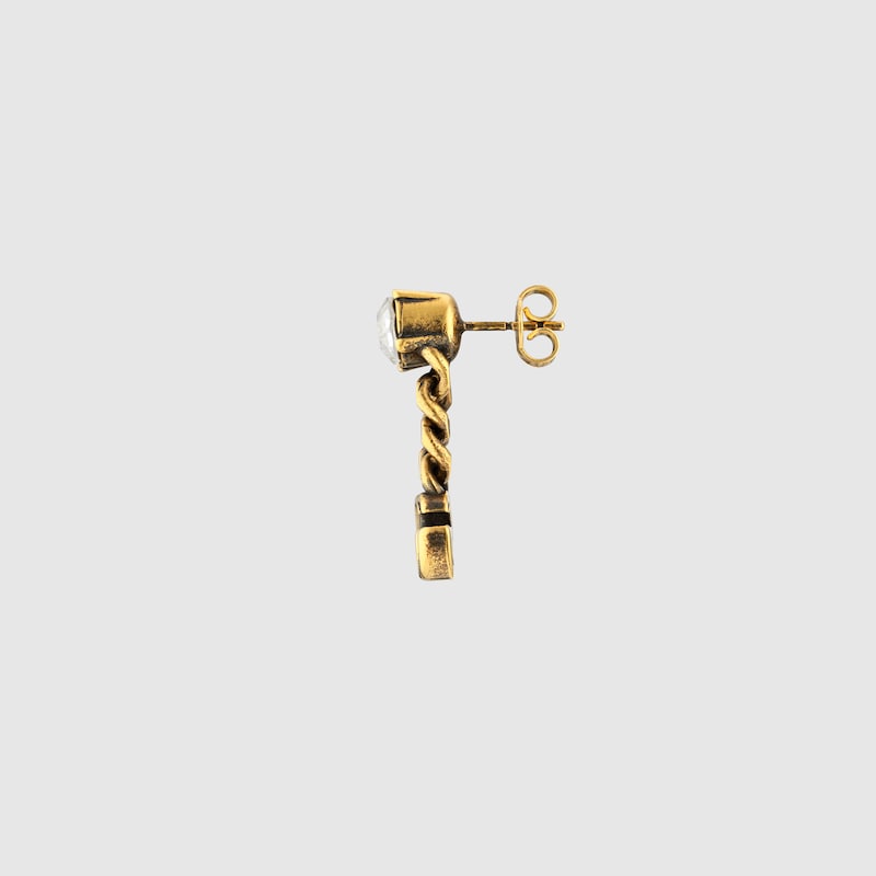 Crystal Double G earrings