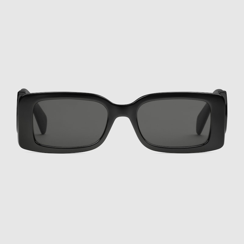 Rectangular frame sunglasses