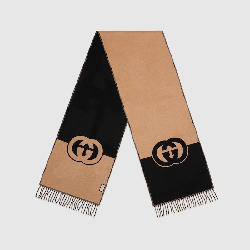 Wool with Interlocking G scarf
