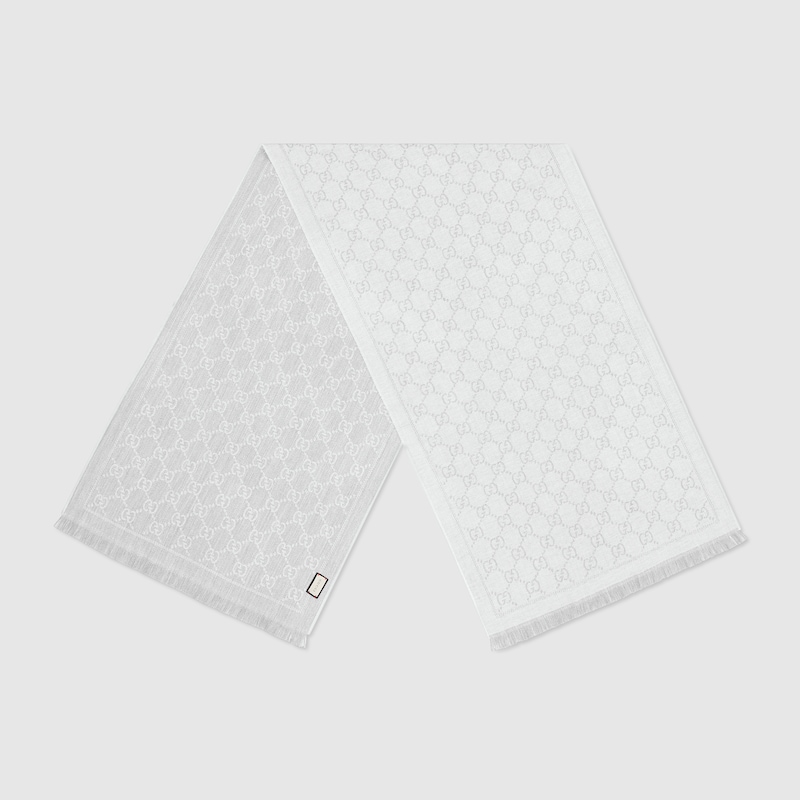 Gucci GG Wool Scarf | Thumbnail 2 Gucci GG Wool Scarf | Thumbnail 2