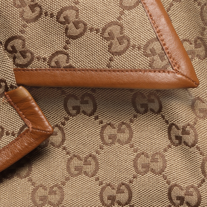 GG canvas jacket with Web belt