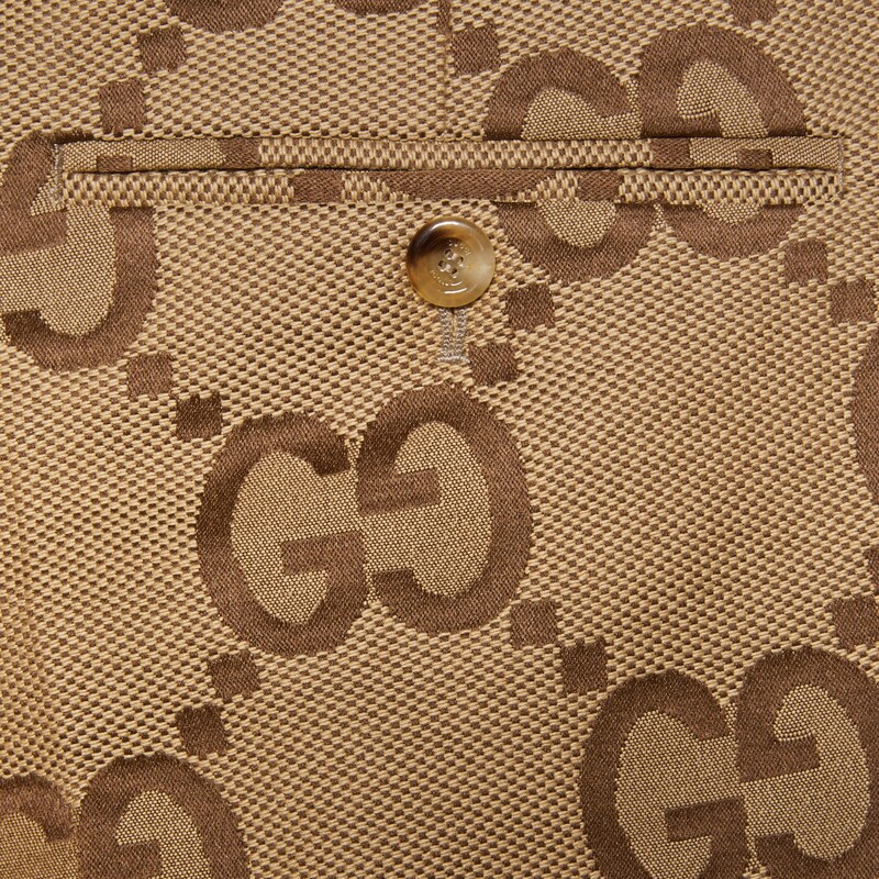 ジャンボ GGキャンバス ショートパンツベージュ＆エボニー | GUCCI® JP