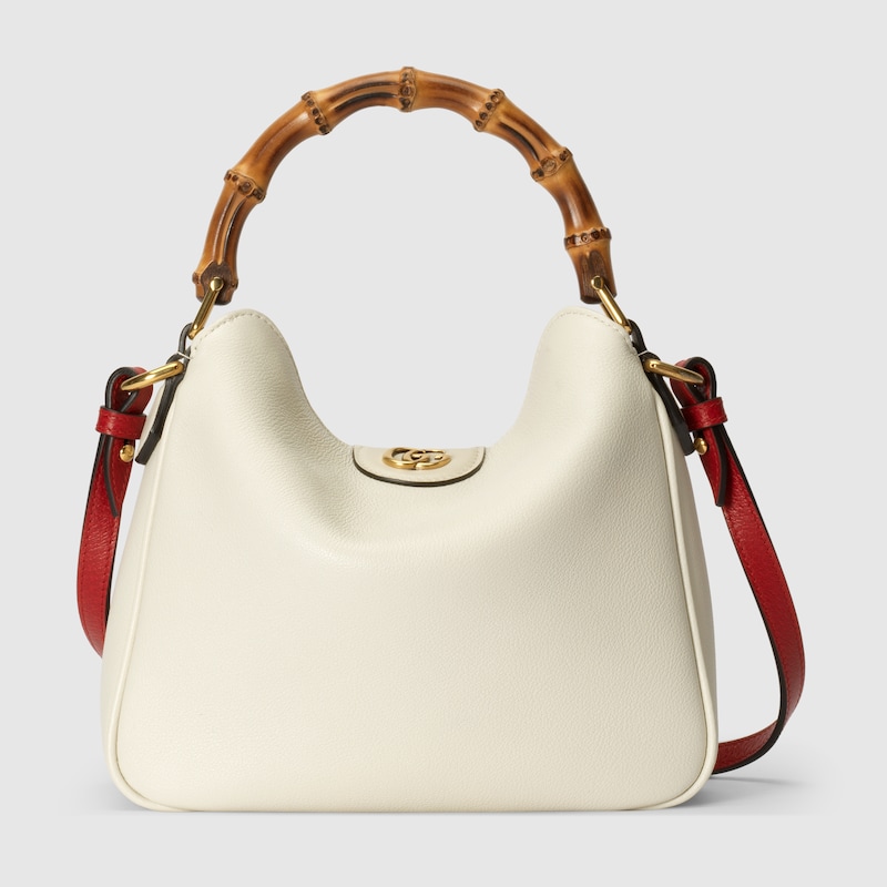 Gucci Diana small shoulder bag in white leather GUCCI® US