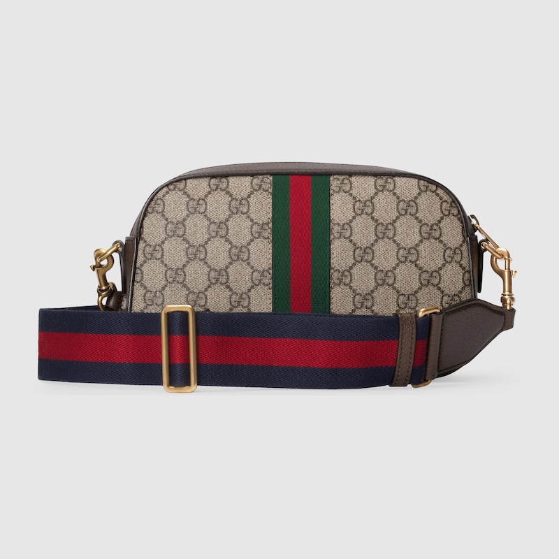 Ophidia GG small crossbody bag in beige and ebony Supreme GUCCI® Canada