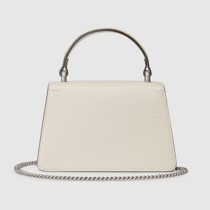 Dionysus mini top handle bag in white leather GUCCI® NL