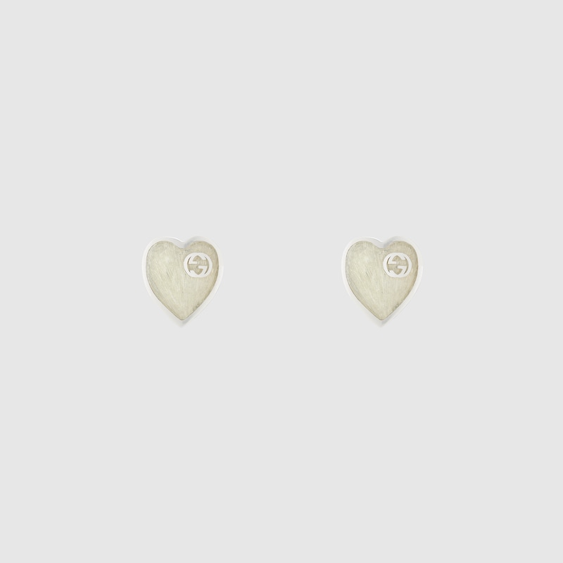Gucci Heart earrings with Interlocking G