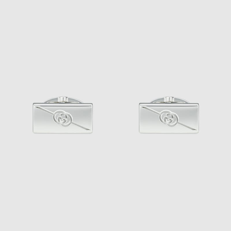 Diagonal Interlocking G cufflinks