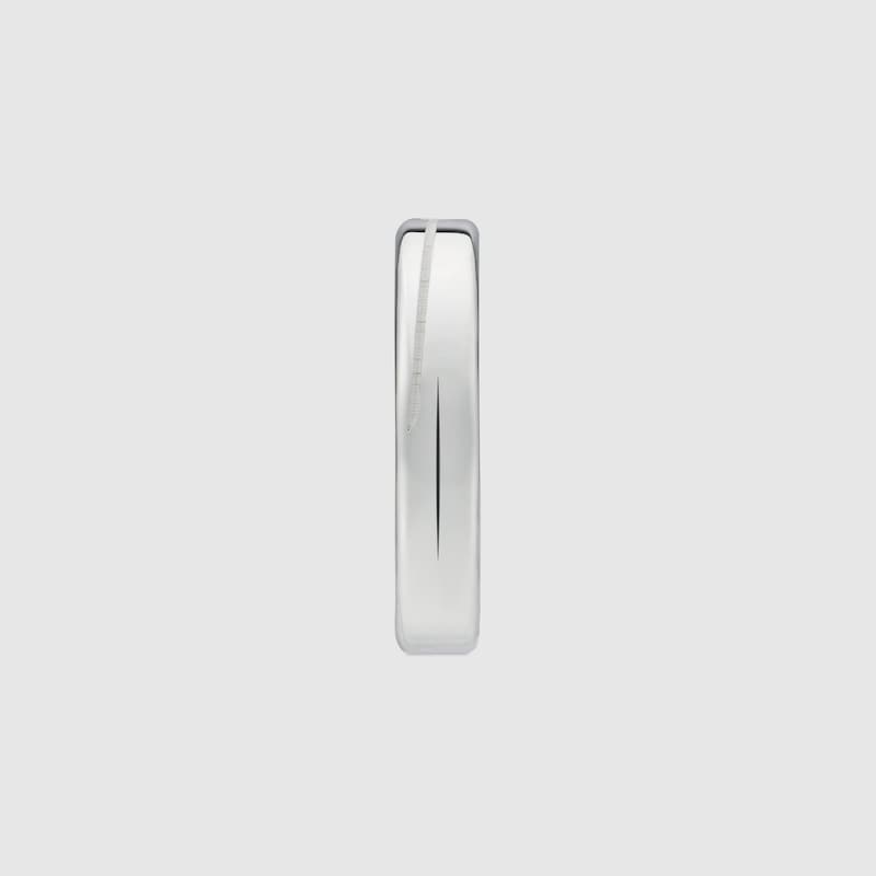 Diagonal Interlocking G thin ring