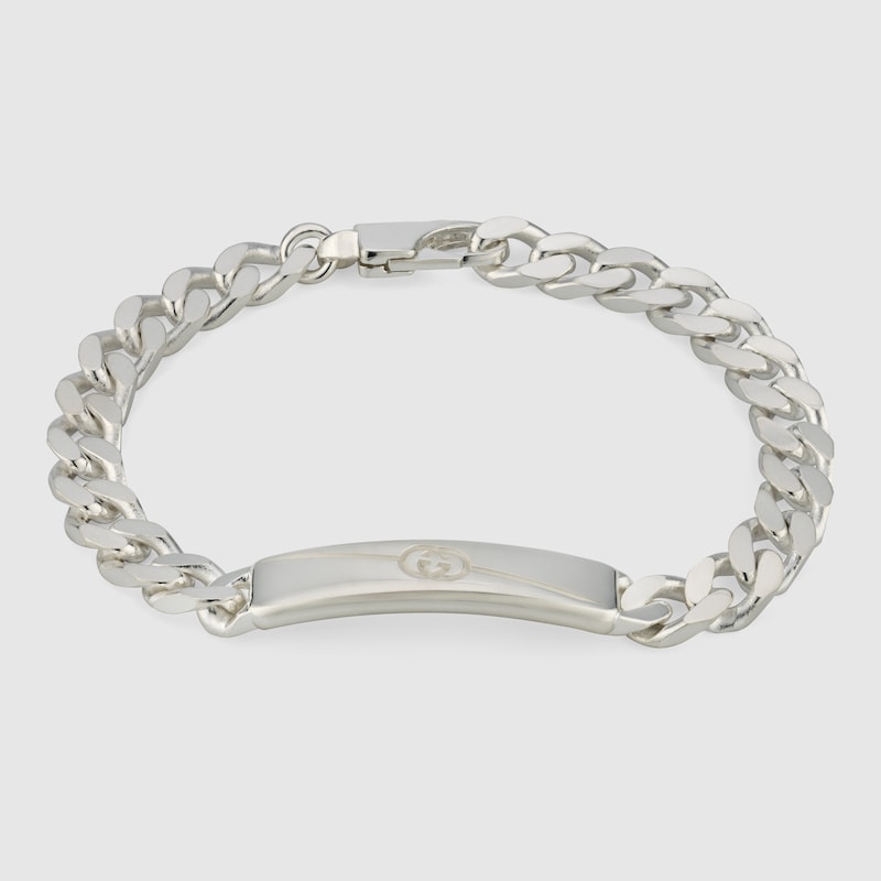 Diagonal Interlocking G bracelet