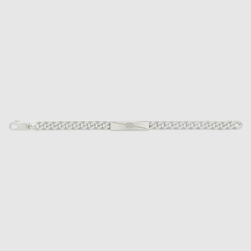 Diagonal Interlocking G bracelet