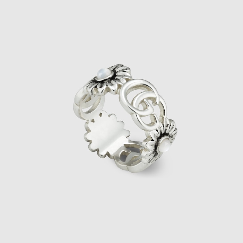 Gucci GG Marmont Mother Of Pearl Ring | Thumbnail 2 Gucci GG Marmont Mother Of Pearl Ring | Thumbnail 2