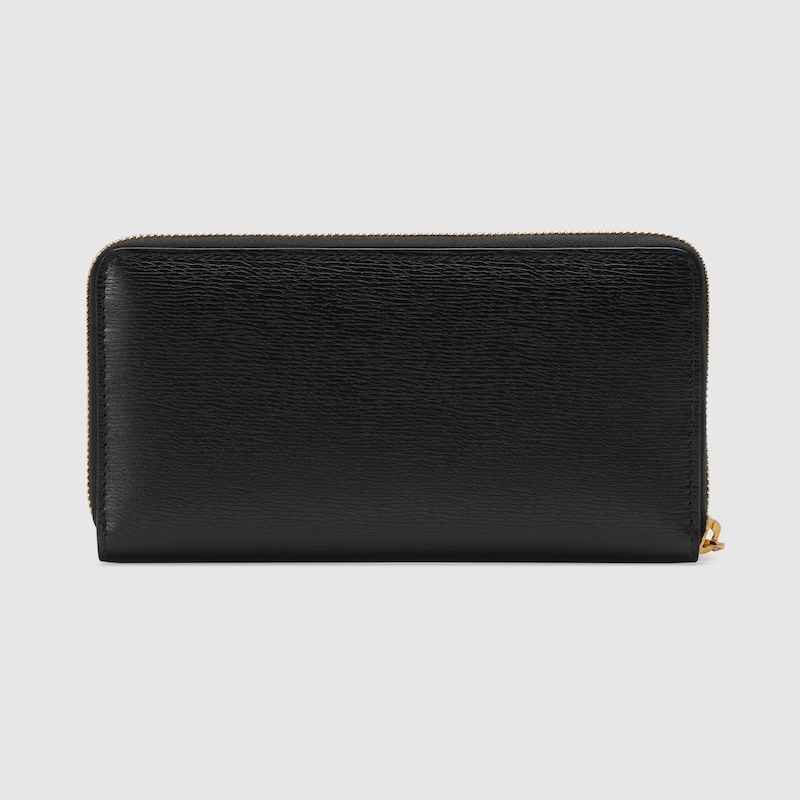 Zip around wallet with Gucci script